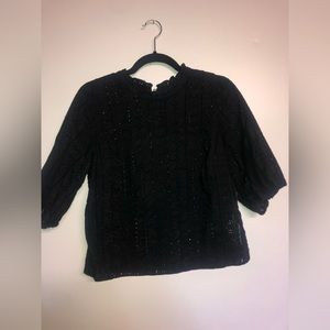 Abercrombie and Fitch Lace Style Puff Sleeve